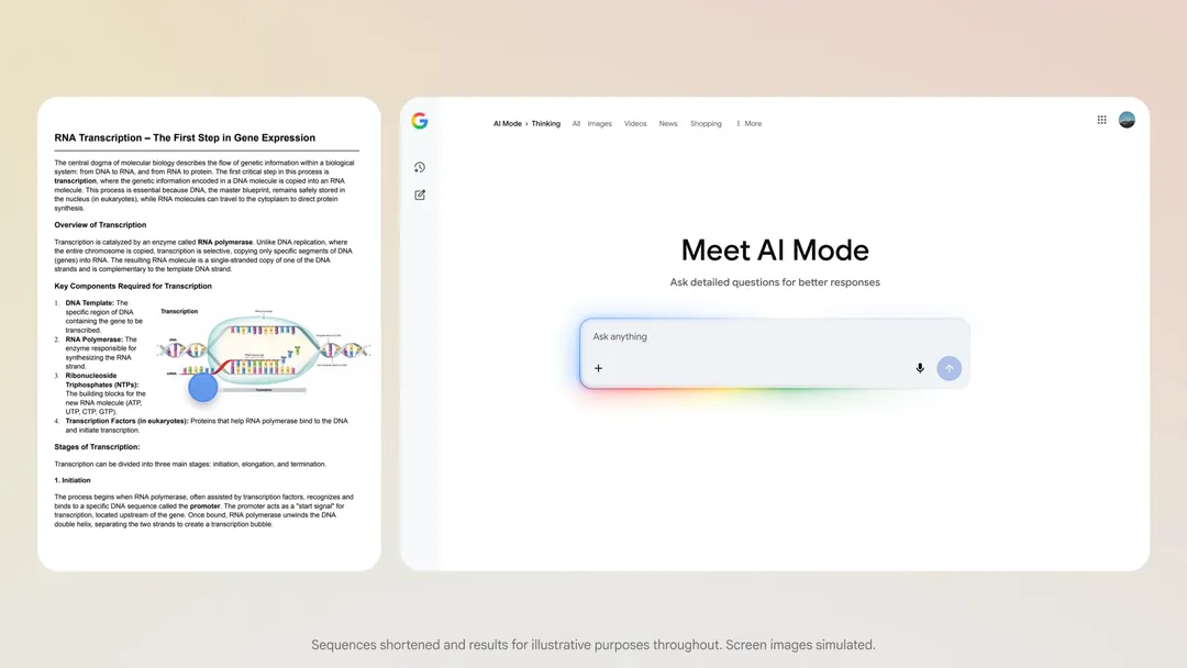 Google AI Mode: el apartado de Gemini con más novedades.
