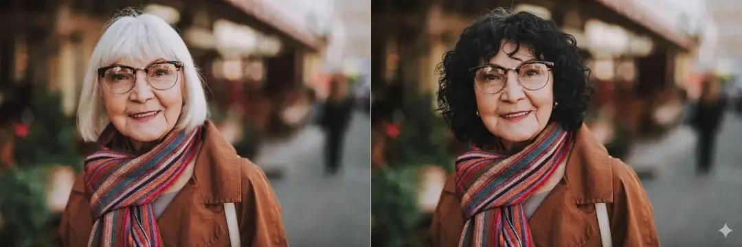 Cambios de color y de estilo en el cabello con Gemini AI.