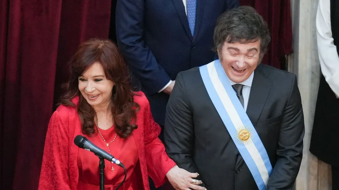 Javier Milei y CFK 