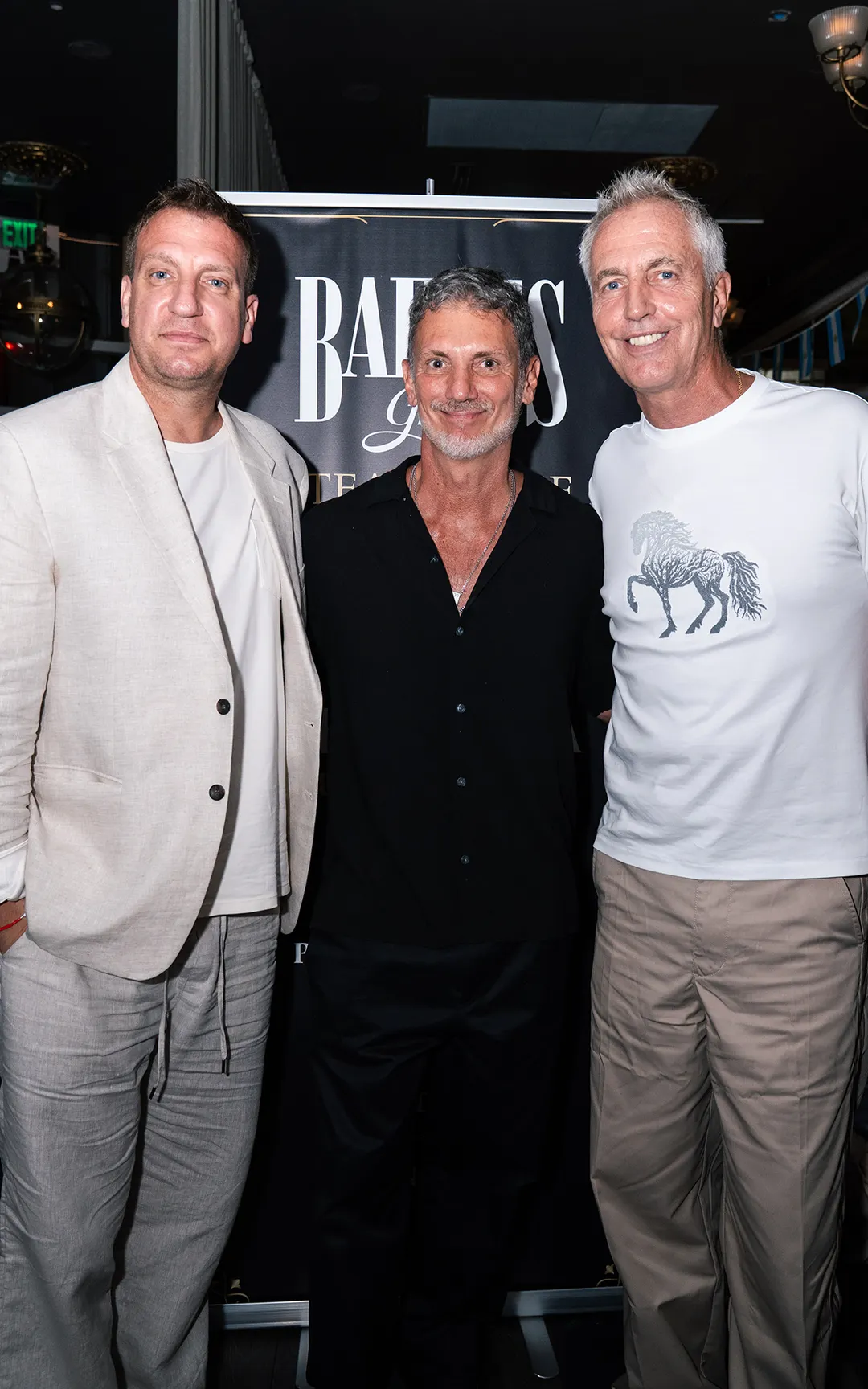 Maxi López, Leo Mateu y Marley.