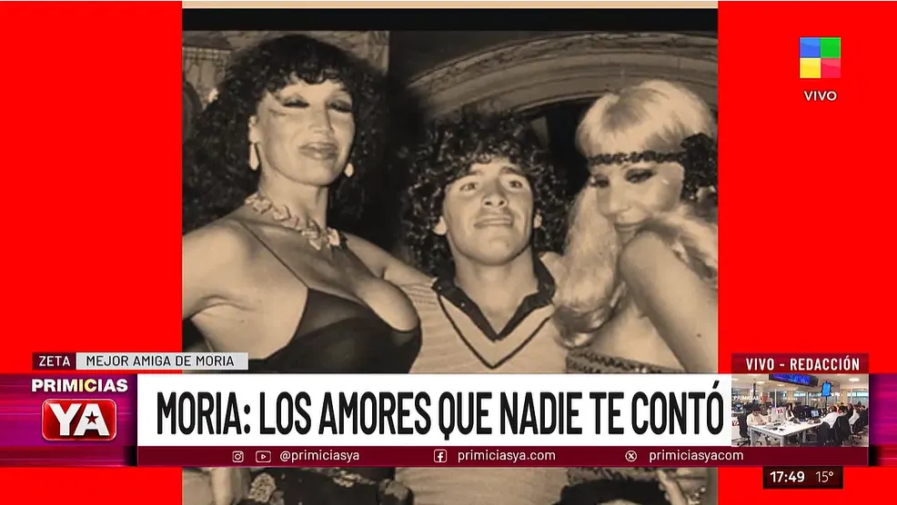 Luis Ventura sacó a la luz supuestos romances que Moria tuvo con famosos. 