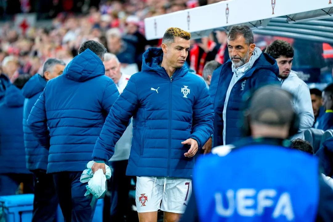 Cristiano Ronaldo fue suplente ante Noruega y ¿también ante Dinamarca?