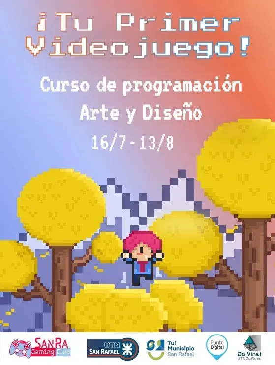 La propuesta de Tu primer videojuego apunta a formar desarrolladores y visibilizar la cultura gamer mendocina.