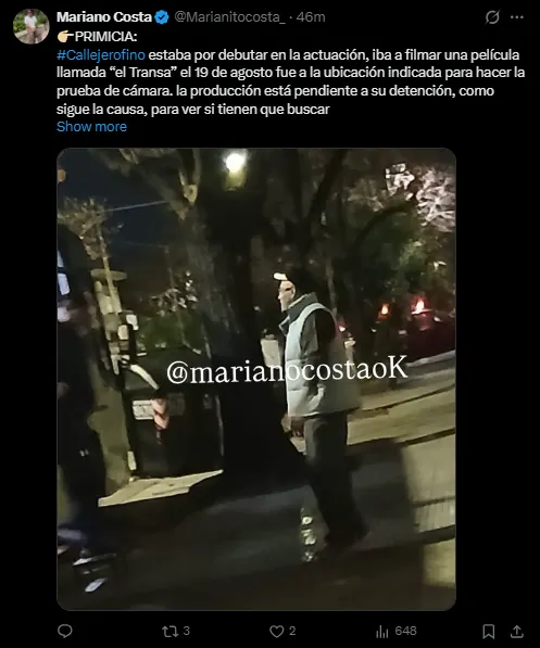 La noticia fue compartida por periodistas.