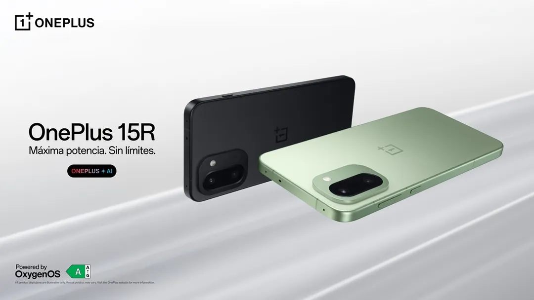 El OnePlus 15R mantiene la tasa de refresco a 165 Hz y el chip Snapdragon a un costo ajustado.
