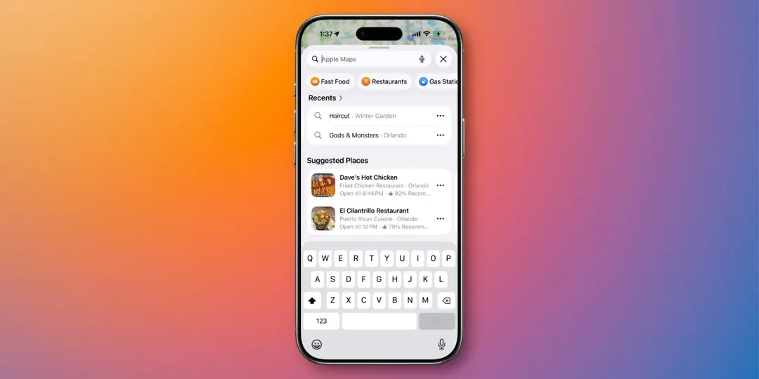iOS 26.5: la función de lugares sugeridos en los mapas utiliza el historial de búsqueda para ofrecer planes cercanos que están de moda.