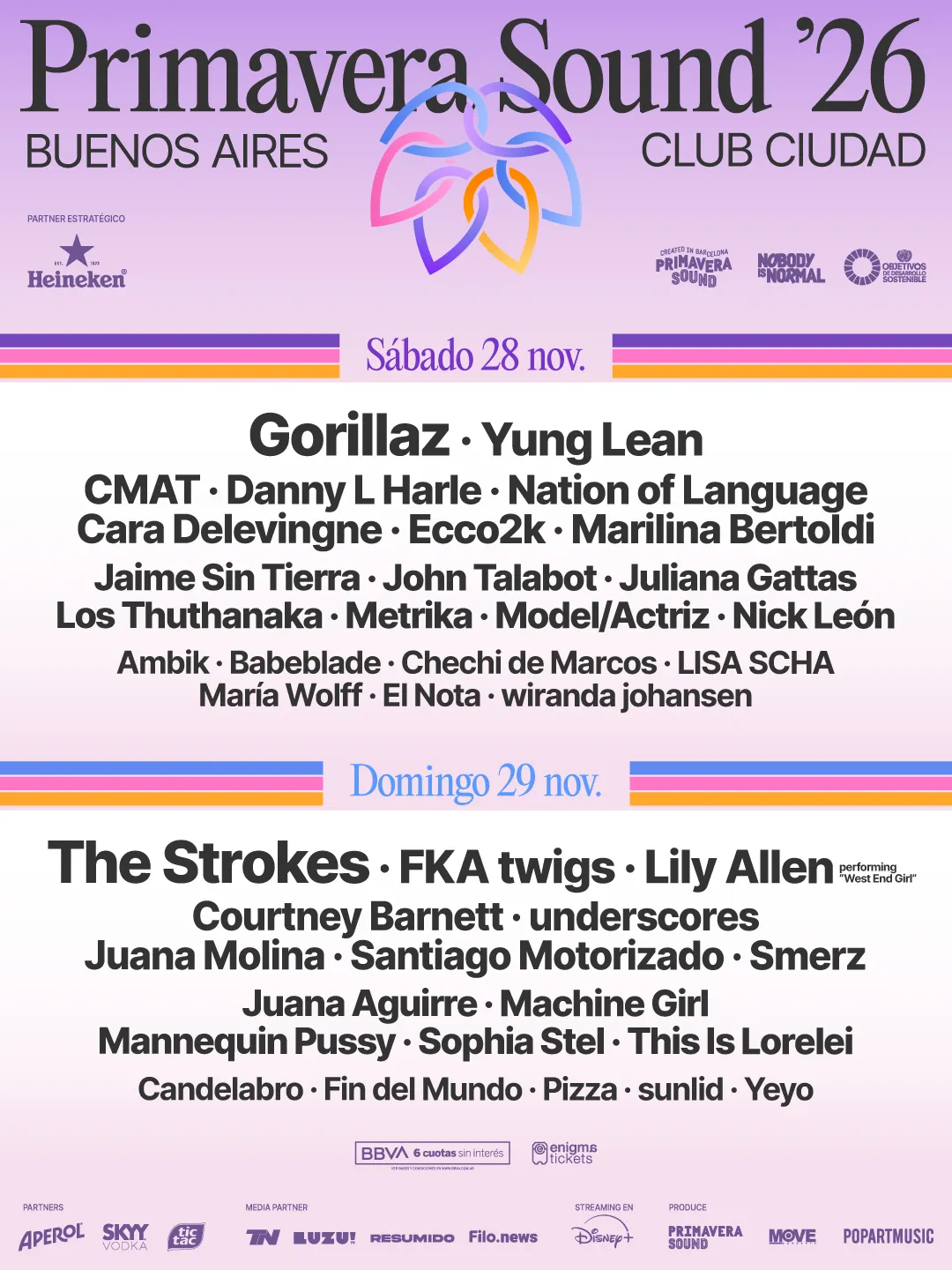 Primavera Sound 2026 se llevará a cabo en el Club Ciudad.