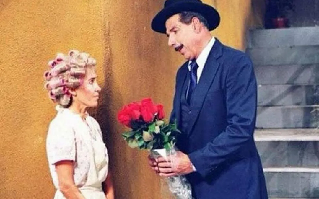 El profesor Jirafales y Doña Florinda en El Chavo del 8