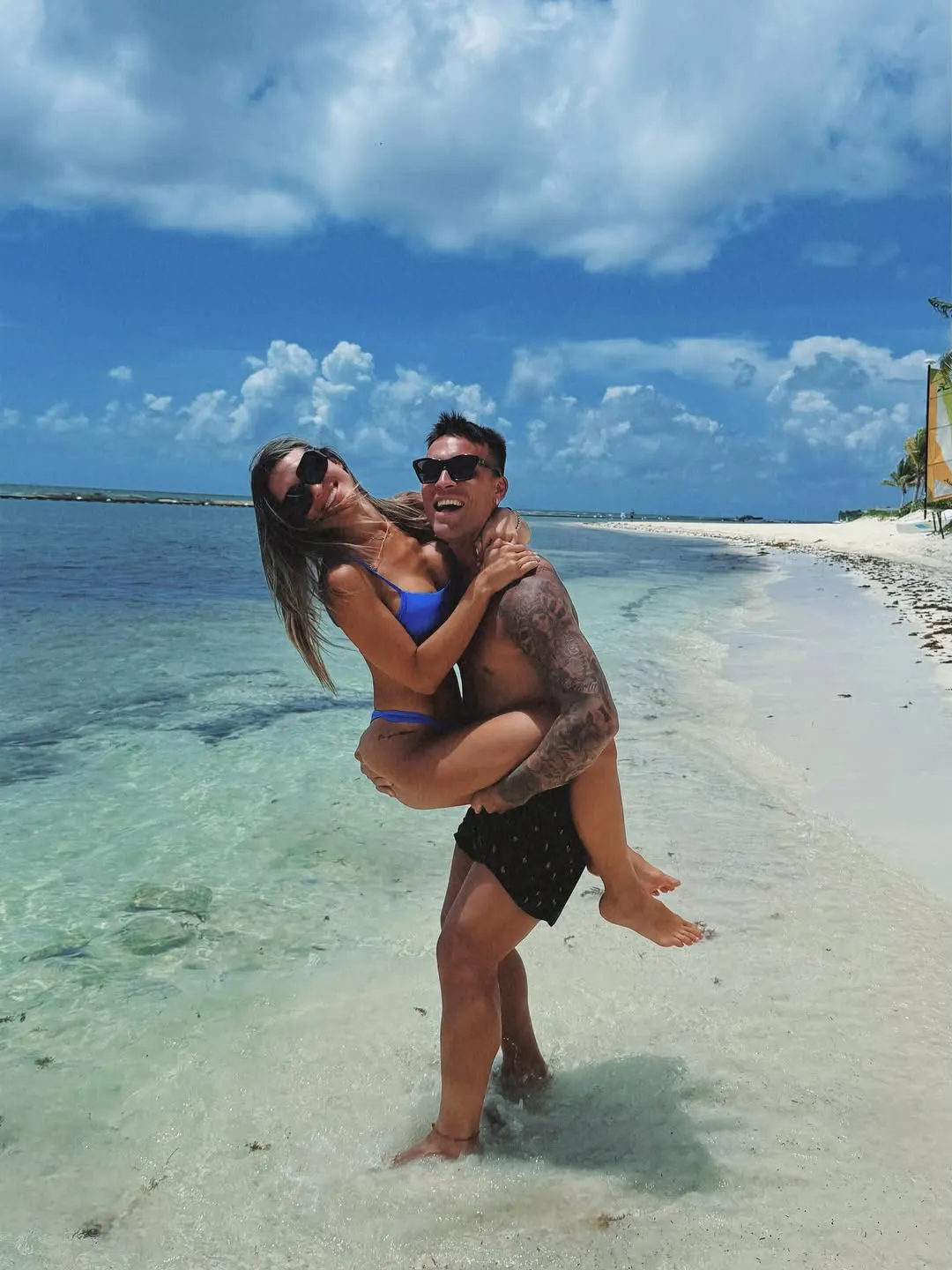 Las vacaciones de Lautaro Martínez junto a su familia