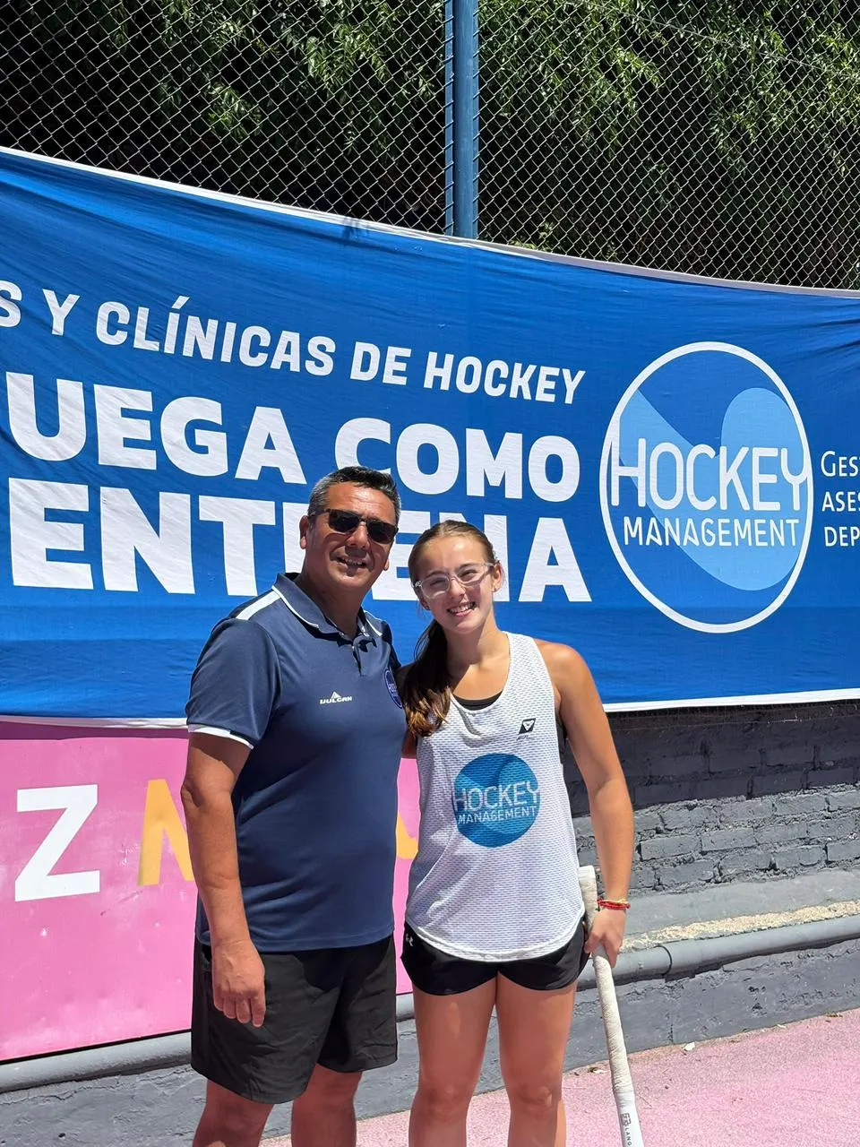 José ha acompañado a Mili en el proceso de formación que hoy la llevó a ser jugadora de Las Leonas.