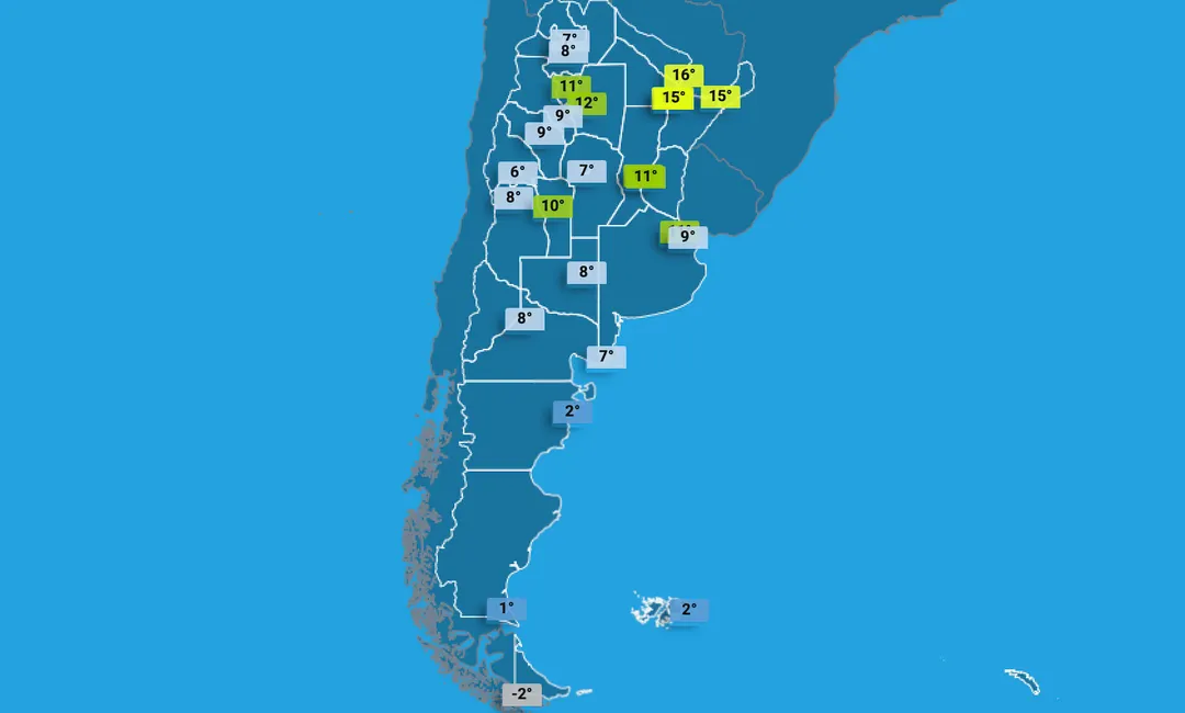 El pronóstico del Servicio Meteorológico para el miércoles 4 de junio