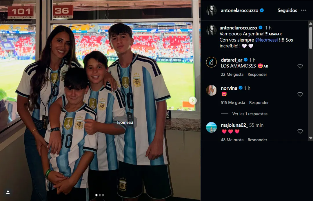 Anto Roccuzzo compartió una tierna postan en Instagram.