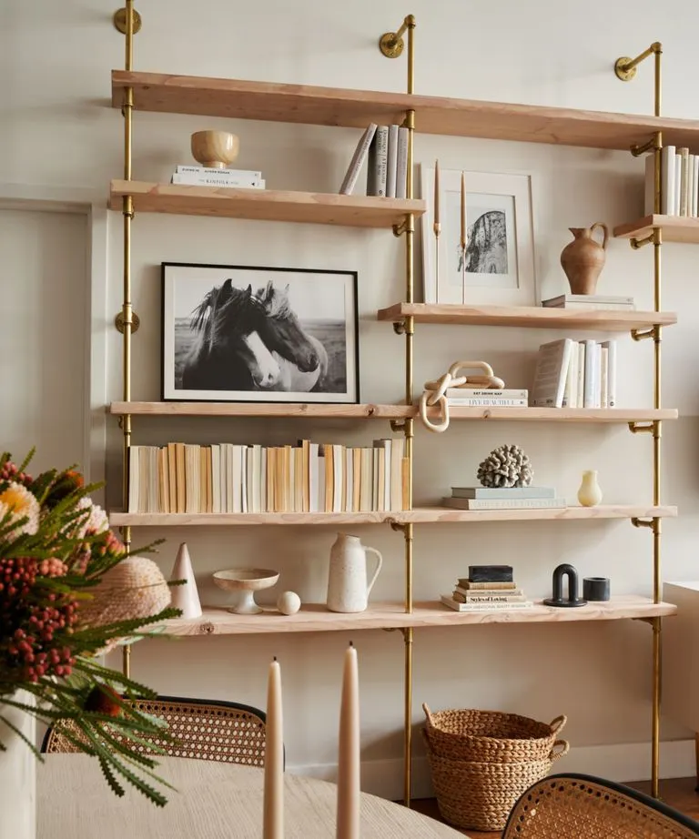 Las piezas decorativas se eligen con moderación, pero cada una cuenta una historia, tiene una característica táctil y está impregnada de historia y carácter. Créditos: DATE Interiors / Seth Caplan / Marian Marcki-Matos.