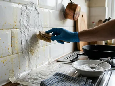Grasa pegada en la cocina: el truco que funciona sin fregar
