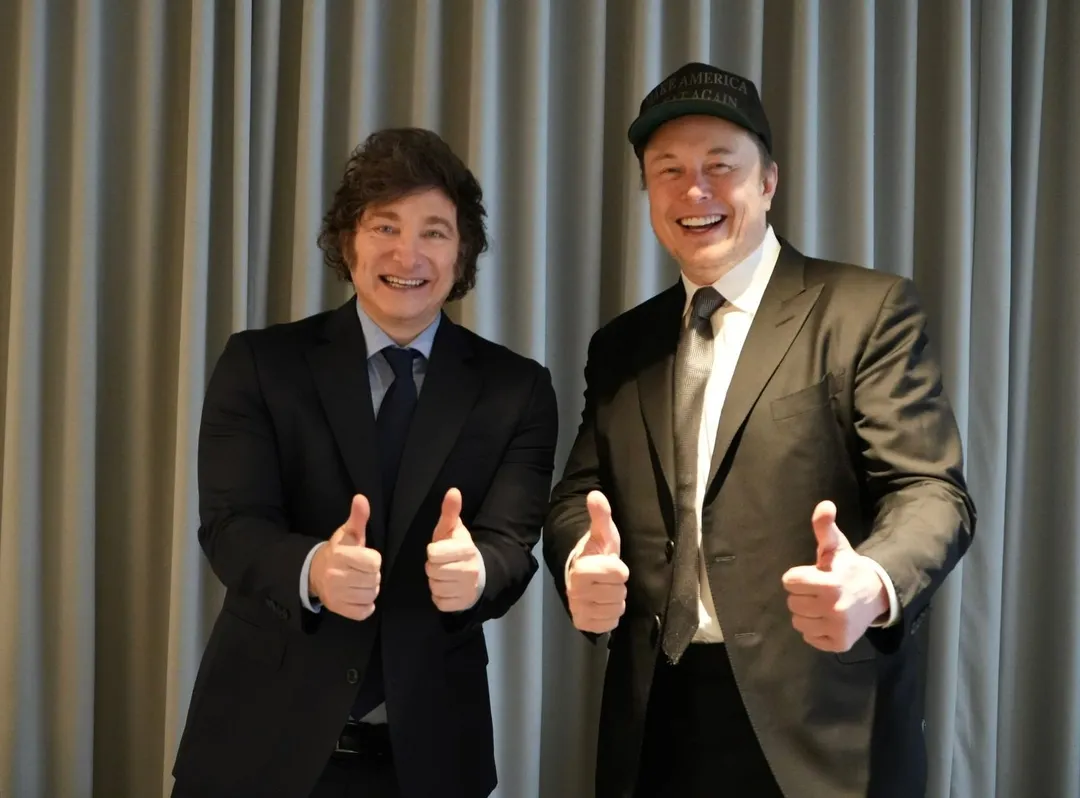 El encuentro de Javier Milei y Elon Musk. Foto: Presidencia