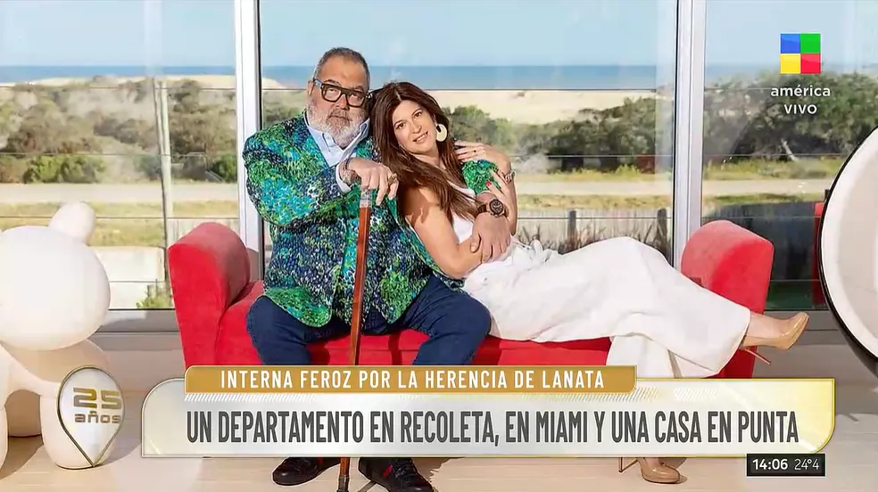 ¿Pelea en puerta por la sucesión de Jorge Lanata? Foto: captura de video/ América TV. 