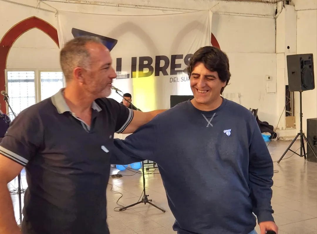Ernesto Mancinelli y Alejandro Verón, de Libres del Sur.