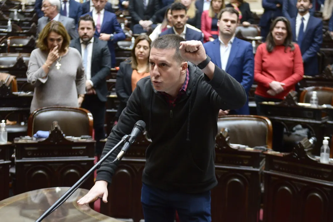 El diputado Juan Marino Foto: Twitter @DiputadosAR