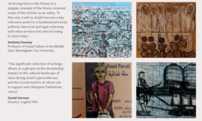 La publicación, editada por Dina Matar y Venetia Porter, además de arte recupera edificios, patrimonio, museos, bibliotecas, literatura y cine para reconstruir una imagen cultural mucho más amplia de la ciudad.