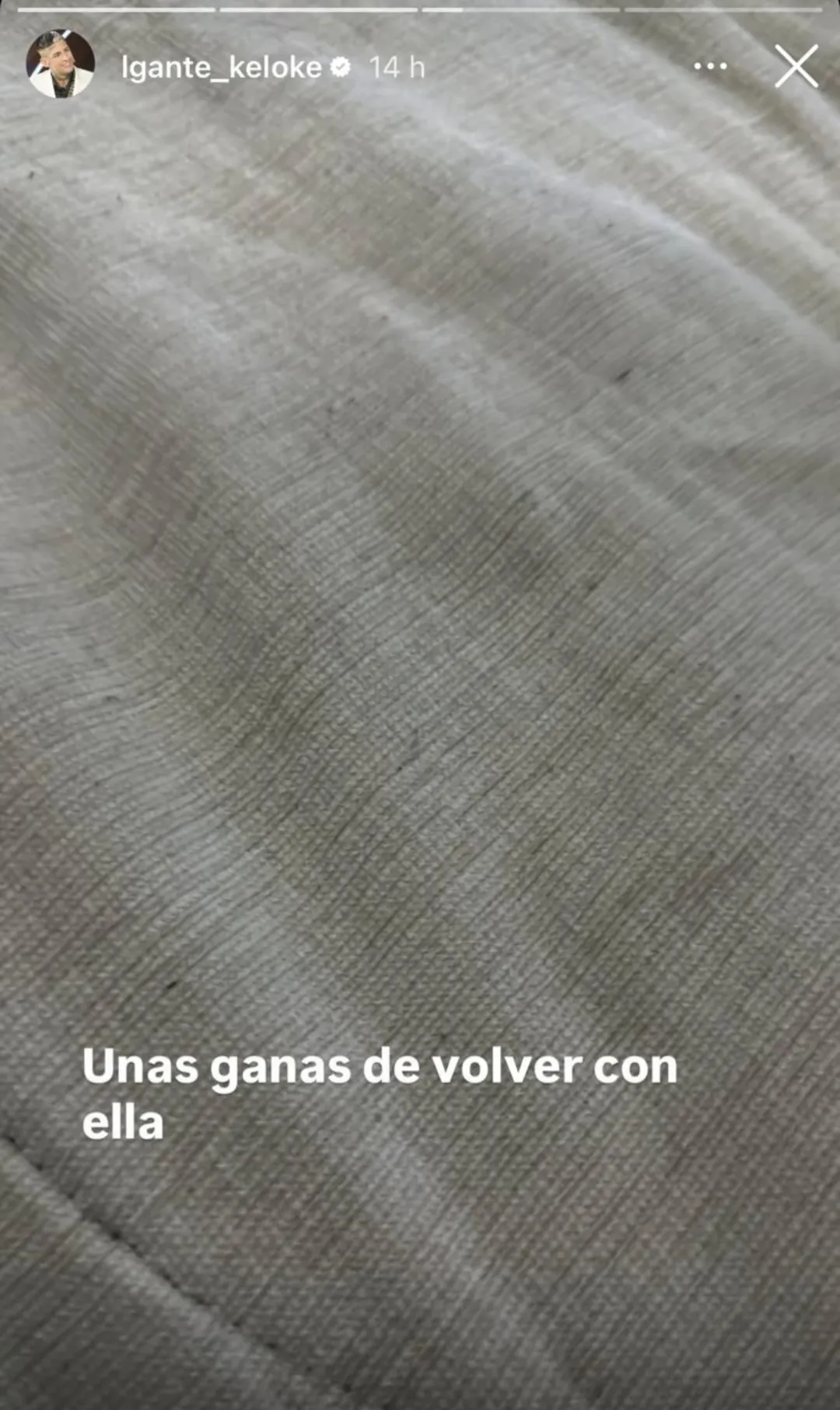 La particular historia que compartió el artista en Instagram.