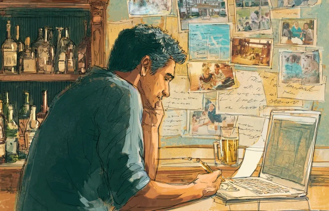 "Nunca volví a sentirme tan triste, vacío, valiente y liberado", dice el autor. Foto Midjourney IA