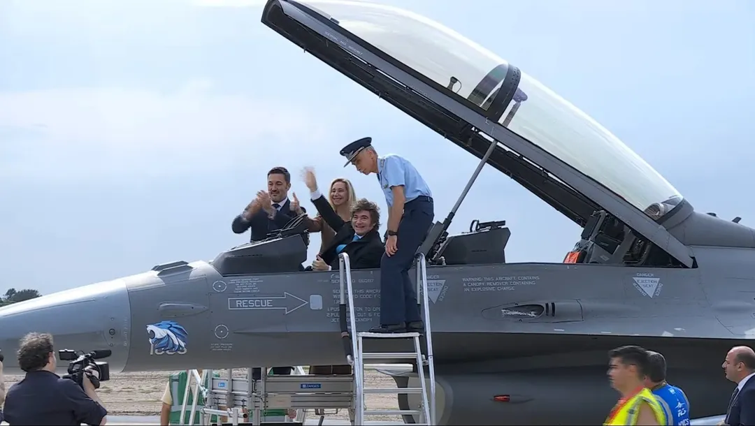 Los nuevos F16 tendrán como primer destino el Área Material Río Cuarto, en la provincia de Córdoba.
