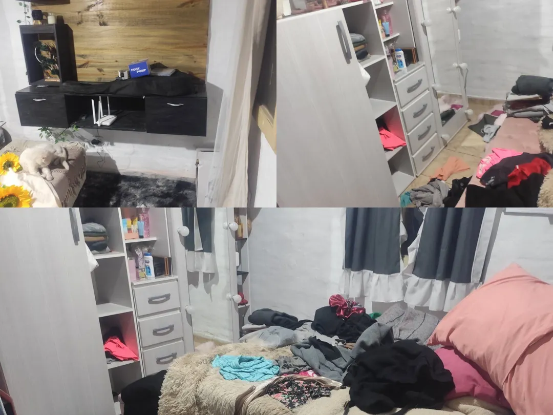 Así quedó la casa tras el paso de los ladrones. 