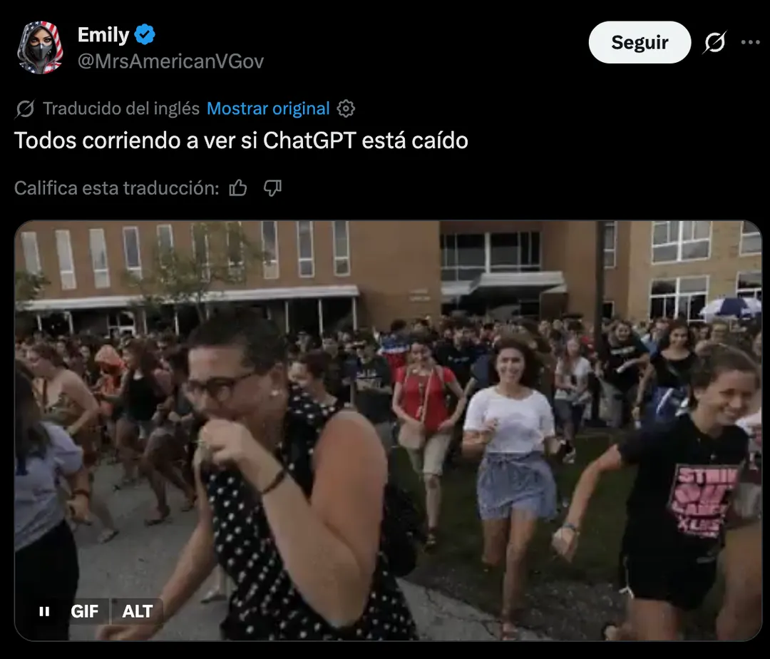 Los memes por la caída de ChatGPT.