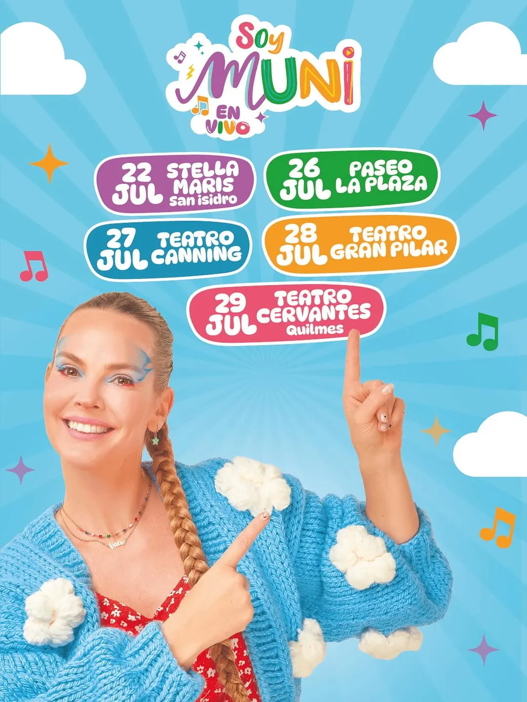 Todas las fechas de Soy Muni En Vivo.