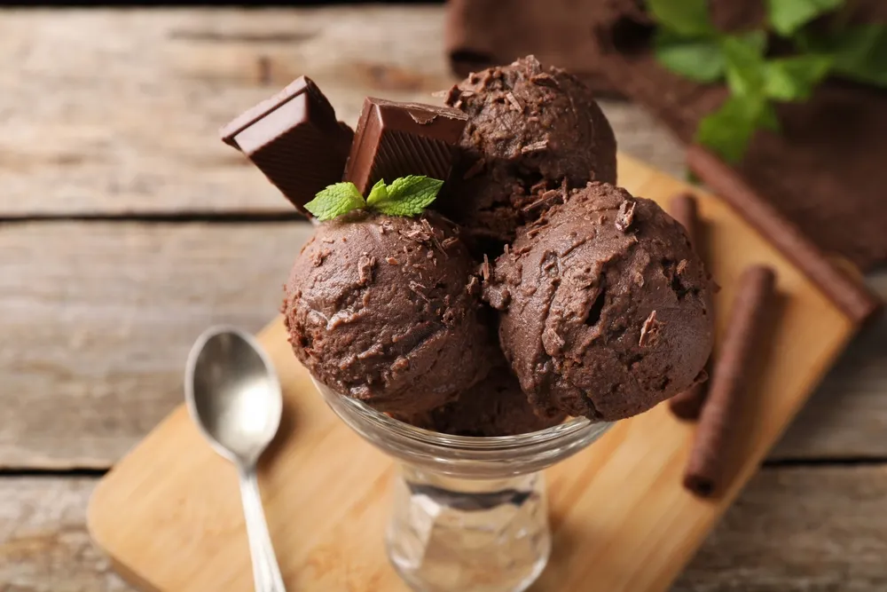 ¡Qué rico! Prepará este helado de chocolate en casa.