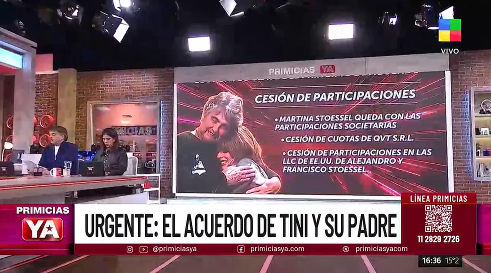 Tini Stoessel y su padre analizan un acuerdo en medio del escándalo. 