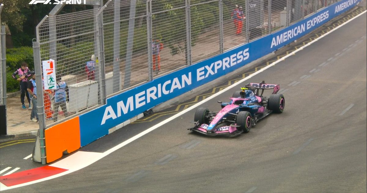 ¡No se puede creer! Colapinto abandonó la carrera Sprint del GP de Singapur: el motivo