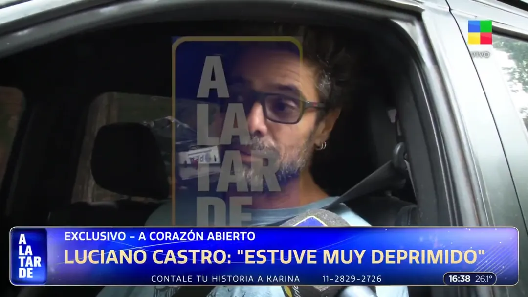Luciano Castro habló tras la internación. 