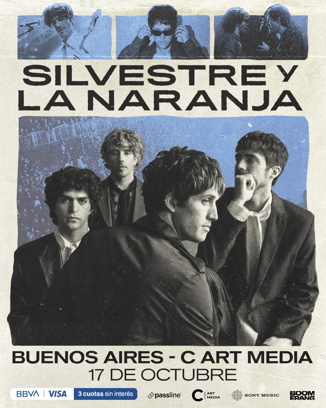 Silvestre y La Naranja tocará en C Art Media el 17 de octubre.