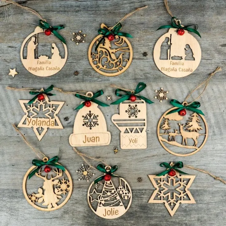 Los especiales adornos para esta Navidad. 