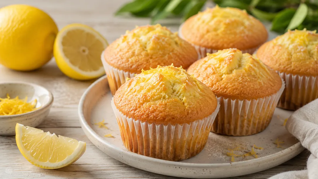 Receta para que tus muffins de limón sean perfectos