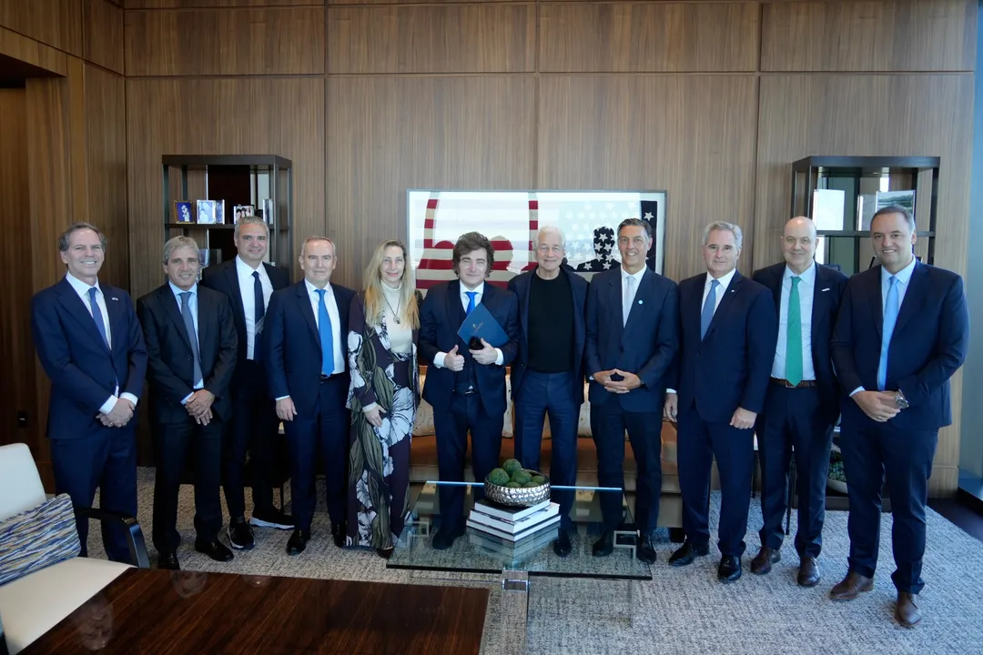 Dimon con Milei y gran parte del Gabinete