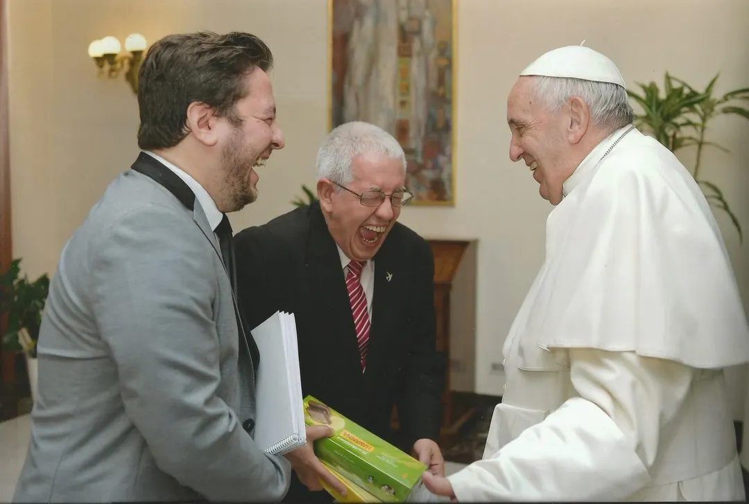 Fraternal encuentro, Francisco, Tito Garabal y su hijo Chacho.