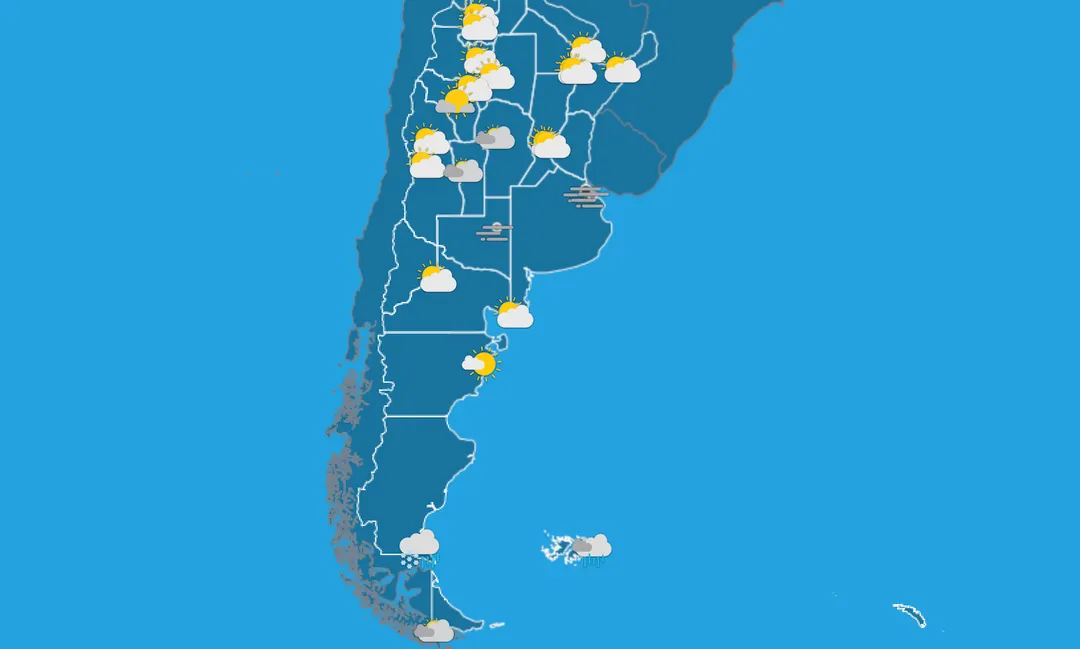 Pronóstico para este miércoles según el SMN