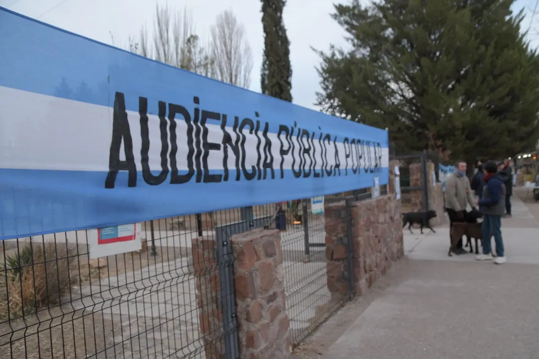 La audiencia pública se lleva a cabo en Uspallata