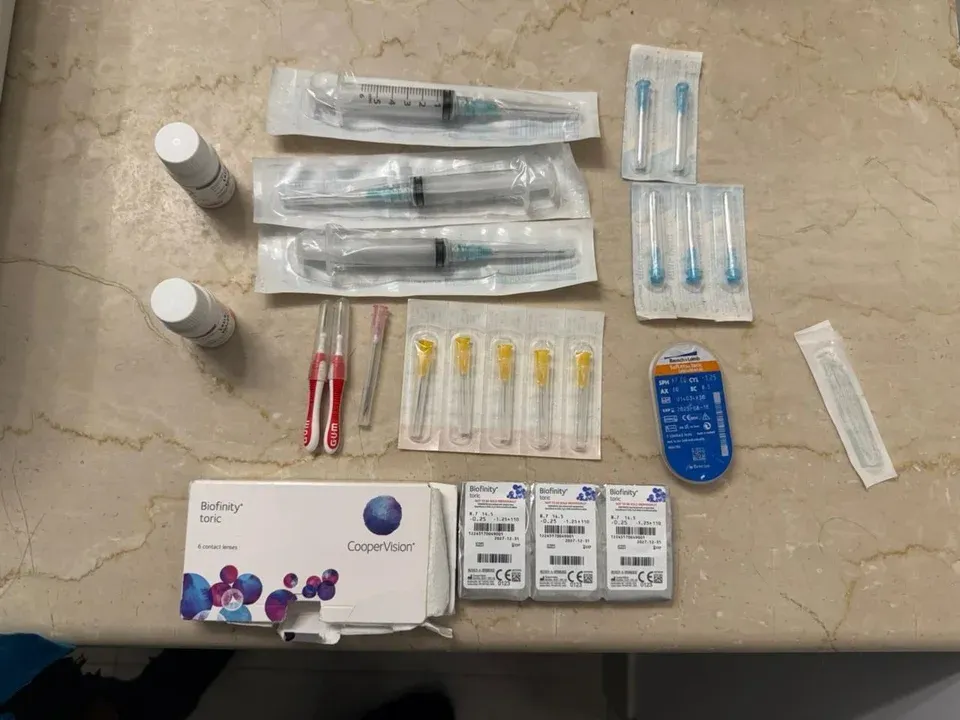 Lo secuestrado durante uno de los allanamientos a los imputados. 