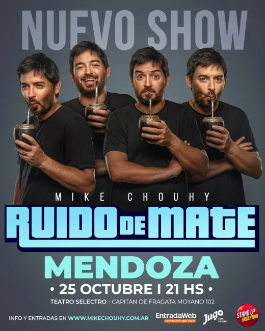 Mike Chouhy presenta Ruido de Mate, su nuevo unipersonal de stand up: un monólogo cargado de observaciones cotidianas, canciones al piano y momentos de improvisación con el público.