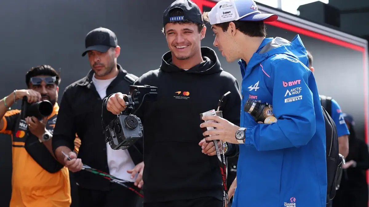 La sorpresiva reacción de Lando Norris al ver a Colapinto tras sus fuertes dichos sobre el argentino