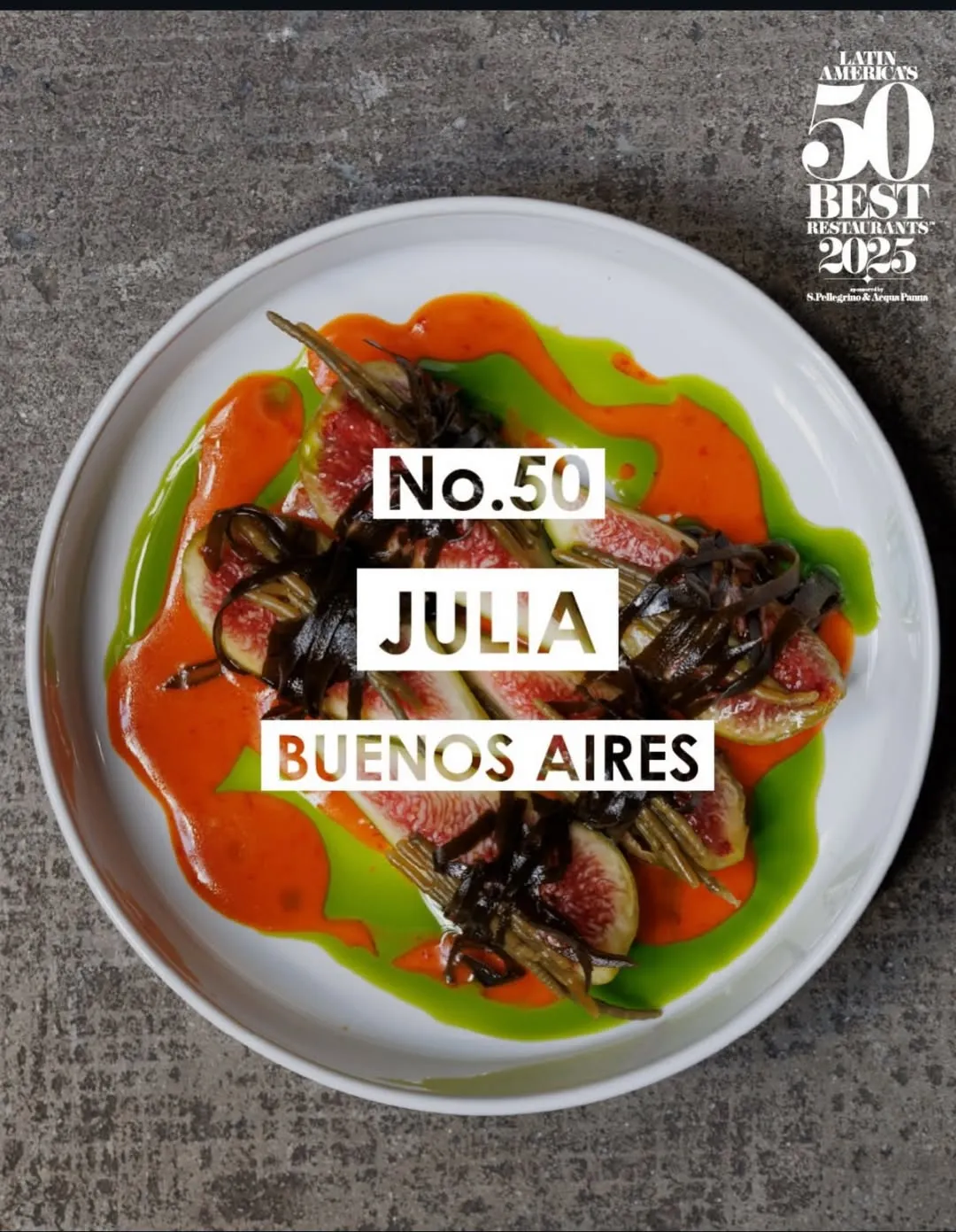 Julia, el restaurante de Buenos Aires que quedó seleccionado entre los mejores de América Latina.