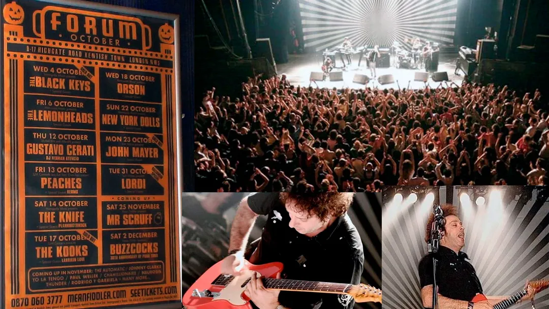 Cuando Gustavo Cerati tocó en Inglaterra. Ocurrió el 12 de octubre de 2006 en  The Forum (actualmente O2 Forum Kentish Town) Con capacidad para 2000 personas fue su primera y única presentación solista en la capital inglesa, con un recital a sala llena. 