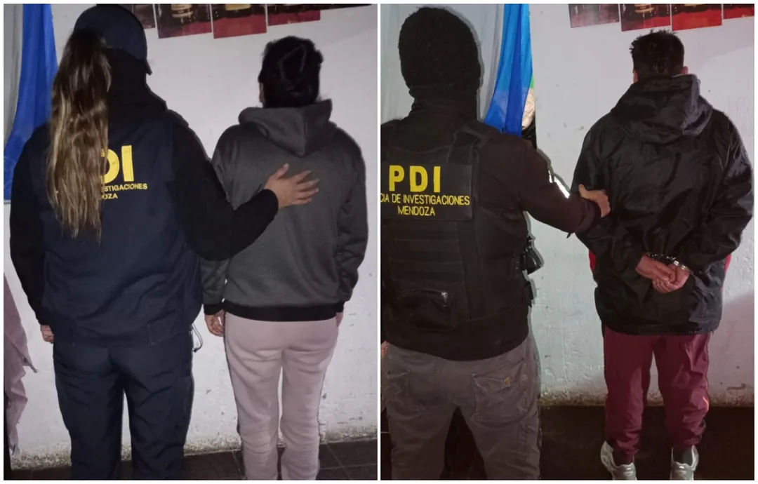 Los otros dos sospechosos que cayeron durante los allanamientos en Rodeo del Medio. 