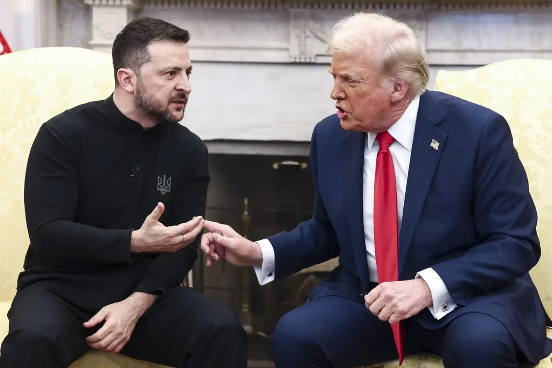 Donald Trump sabe mostrarse inflexible con Zelenski. Foto: Efe