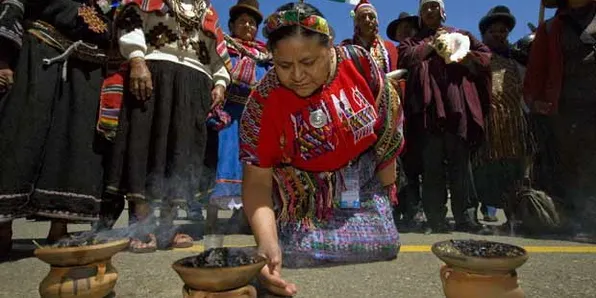 La Nobel de la Paz guatemalteca Rigoberta Menchú. Foto: web