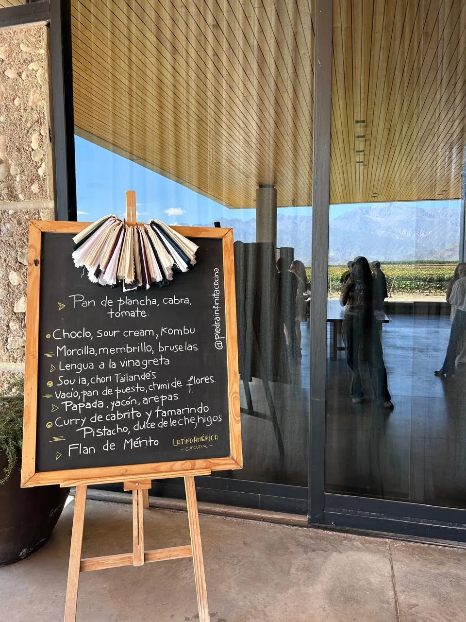 El menú de Latinoamérica Cocina celebrado en Zuccardi Valle de Uco. 