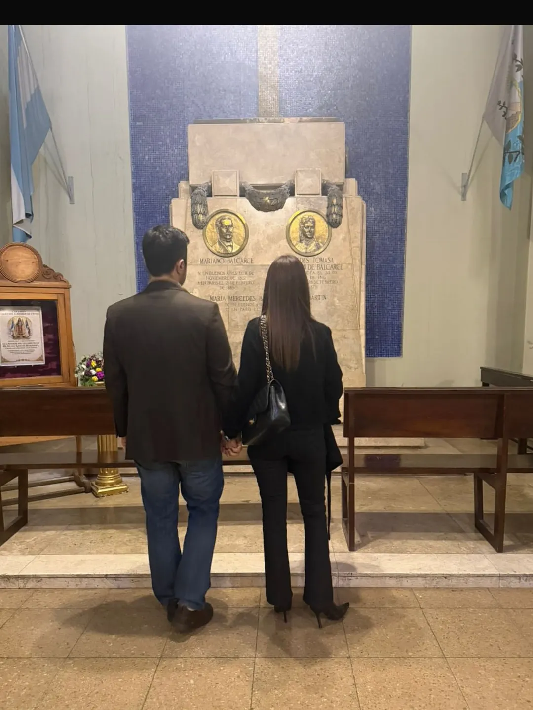La visita de la pareja en Mendoza.